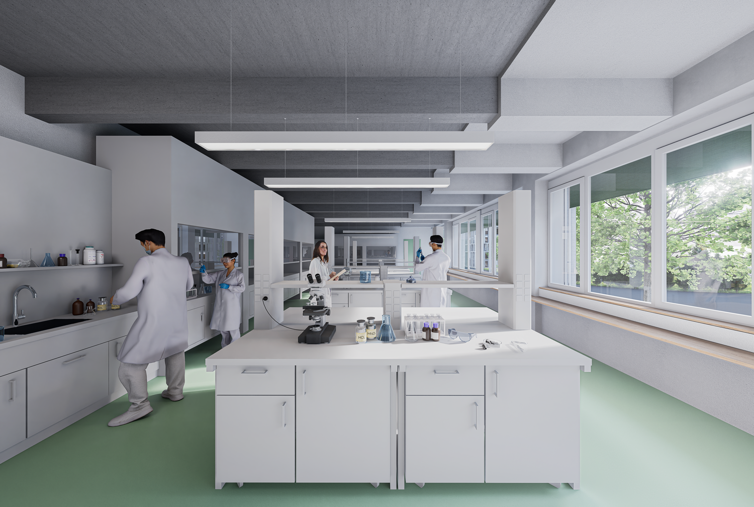 Gesamtsanierung Chemiegebäude PER 10, Universität Fribourg Gesamtsanierung Chemiegebäude PER 10, Universität Fribourg
