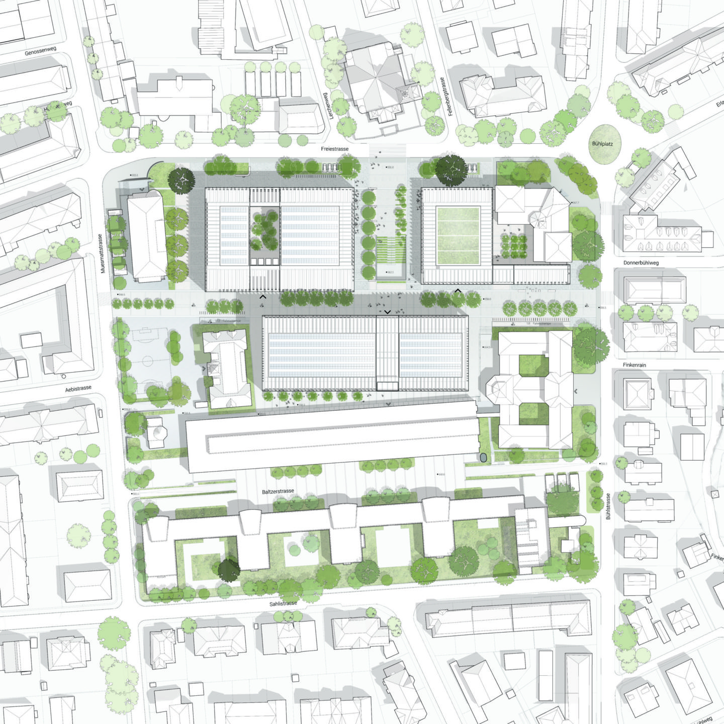 Masterplan Uni Muesmatt, M1, Universität Bern